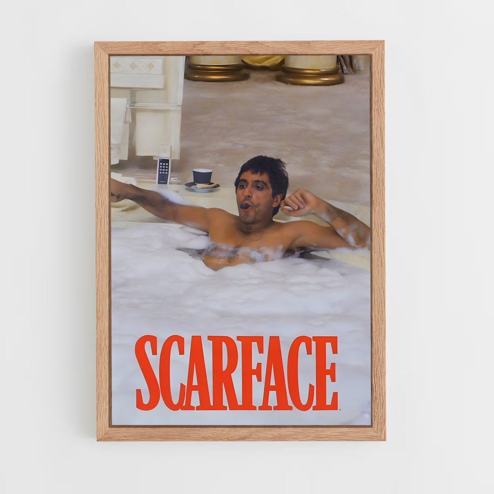 scarface-7 cadre Bois clair