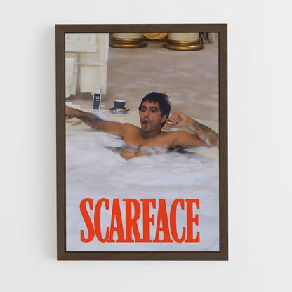 scarface-7 cadre Bois foncé