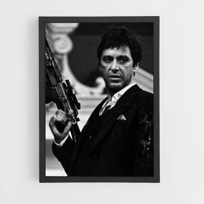 Poster Scarface in bianco e nero