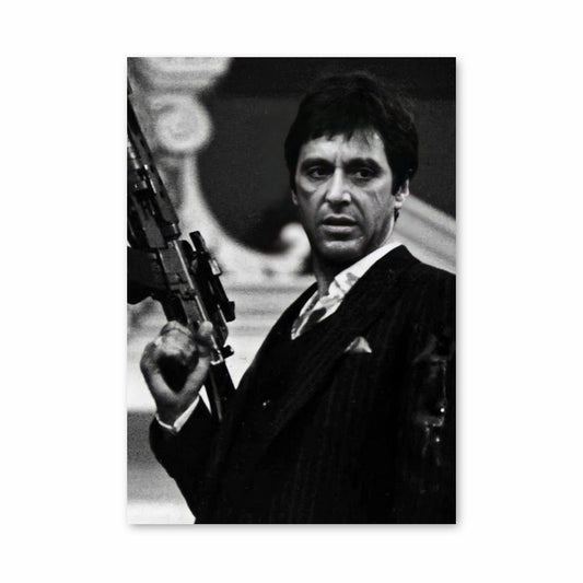 Poster Scarface in bianco e nero