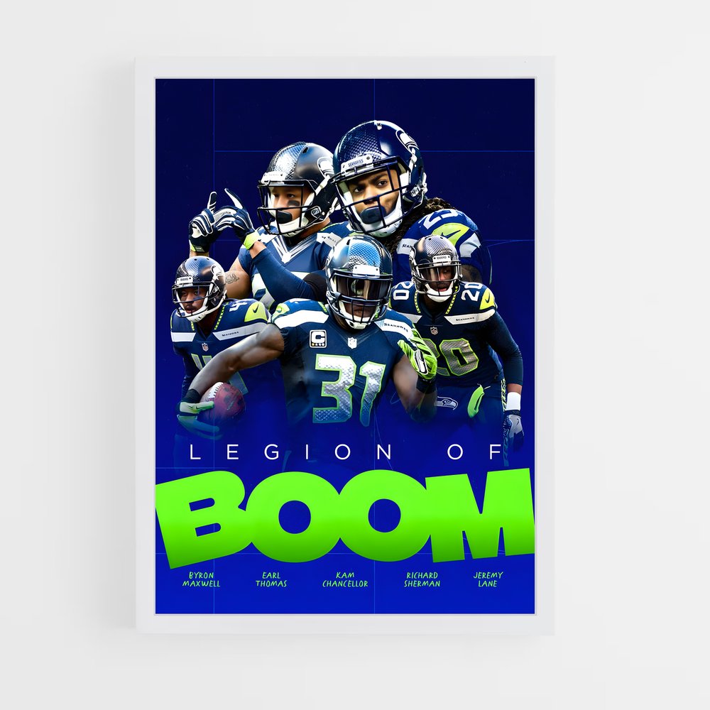 seahawks-18 cadre Blanc