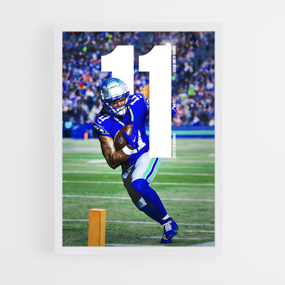 seahawks-9 cadre Blanc