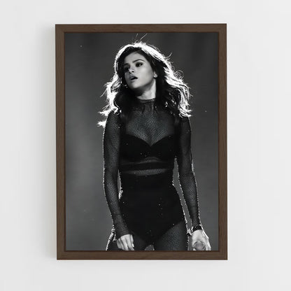 selena-gomez-8 cadre Bois foncé