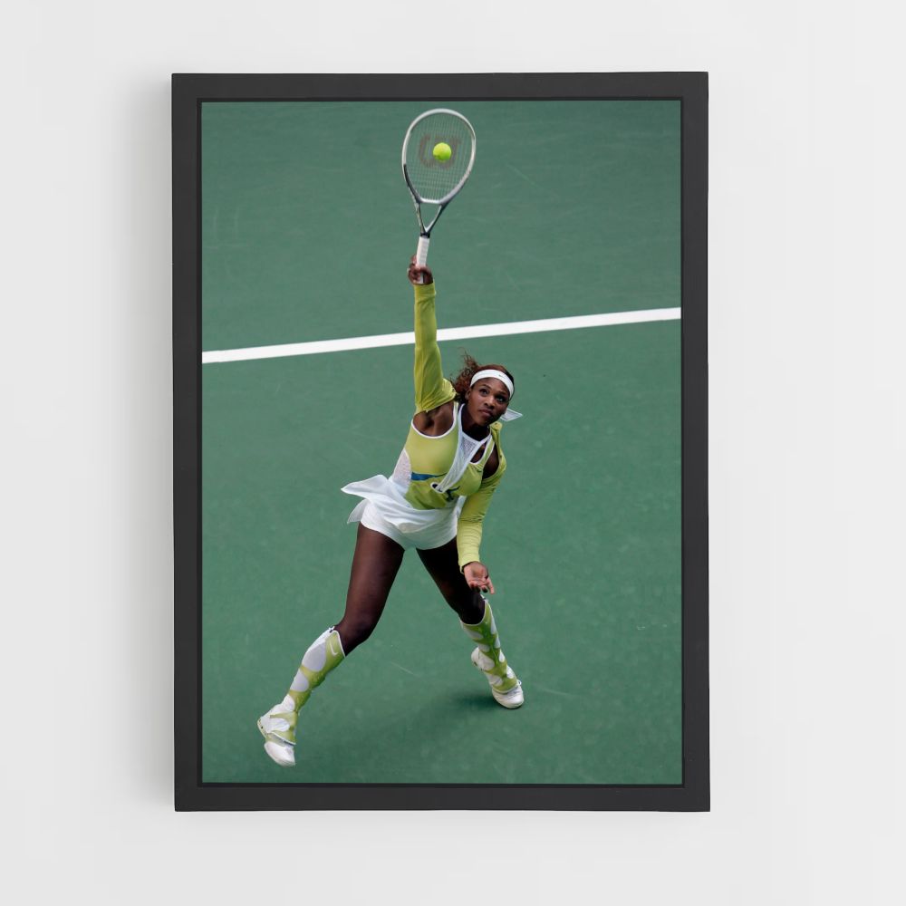 Poster Serena Williams Verde