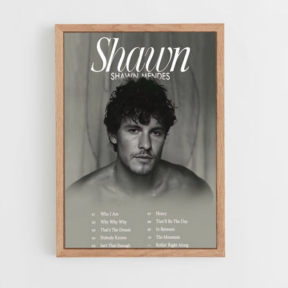 shawn-mendes-1 cadre Bois clair