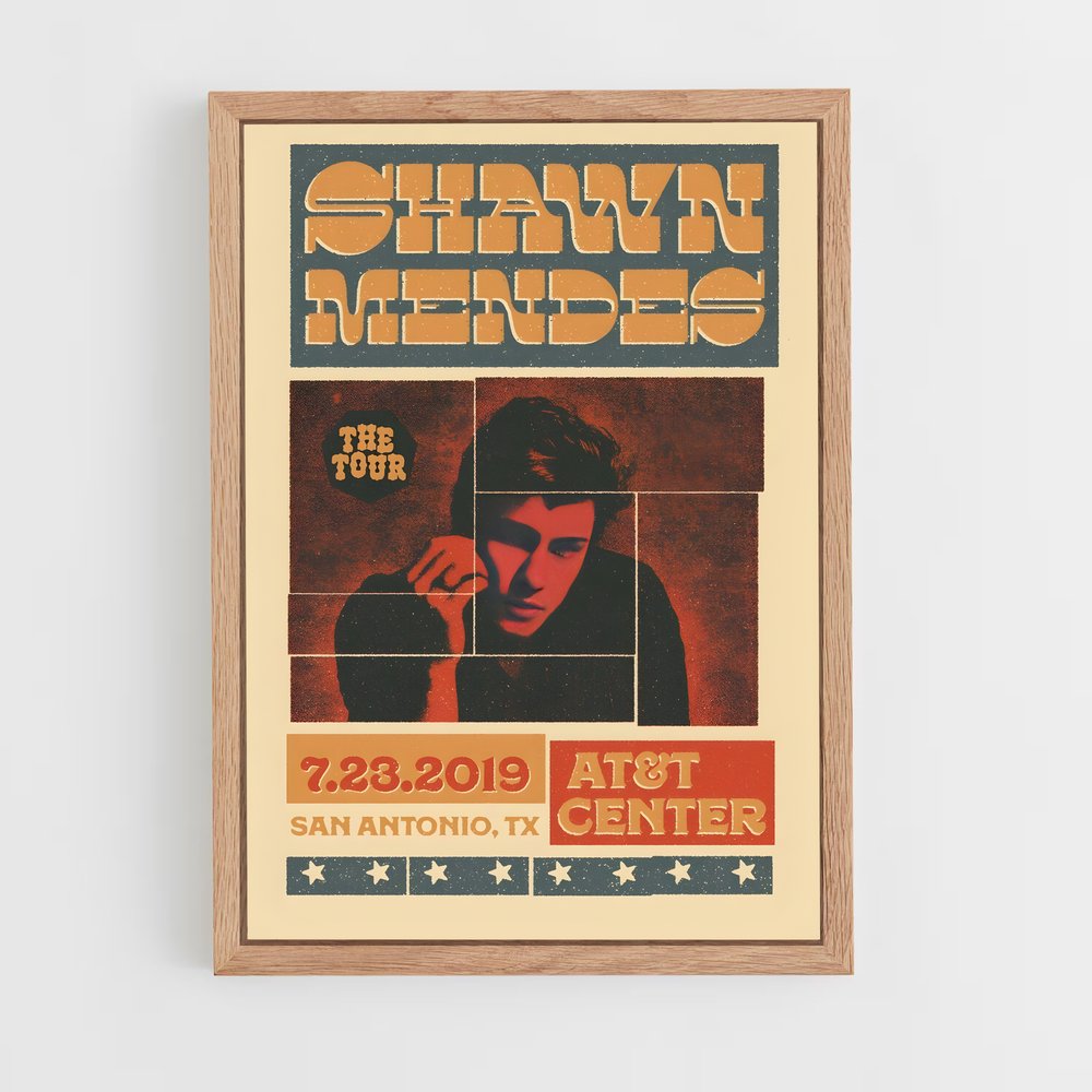 shawn-mendes-8 cadre Bois clair