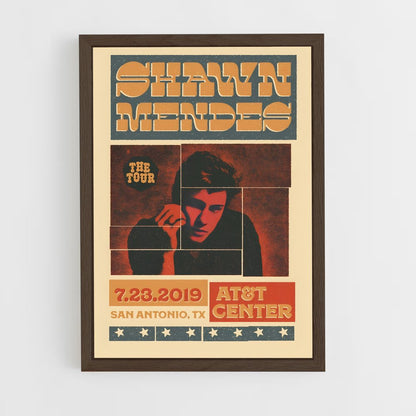 shawn-mendes-8 cadre Bois foncé