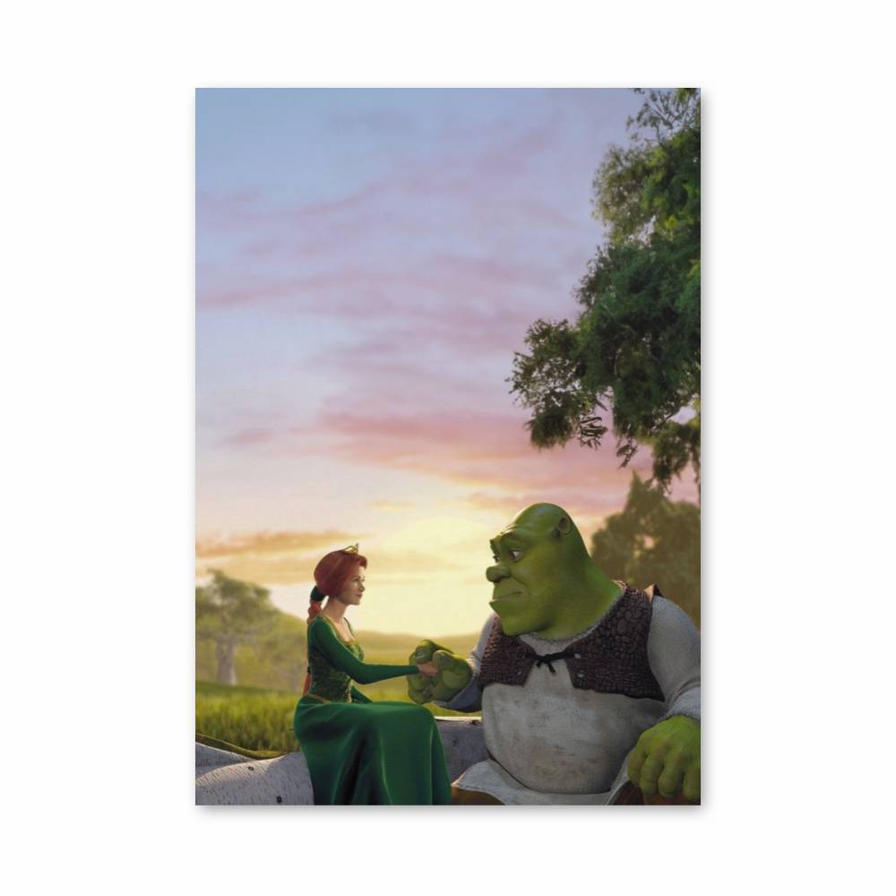 Poster Shrek Fiona Humaine