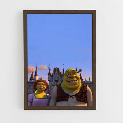 shrek-2 cadre Bois foncé