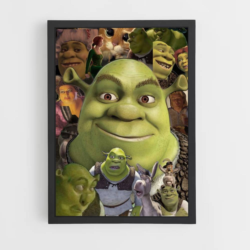 Poster Collage di Shrek