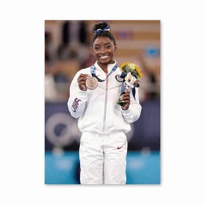 Poster Medaglia Simone Biles