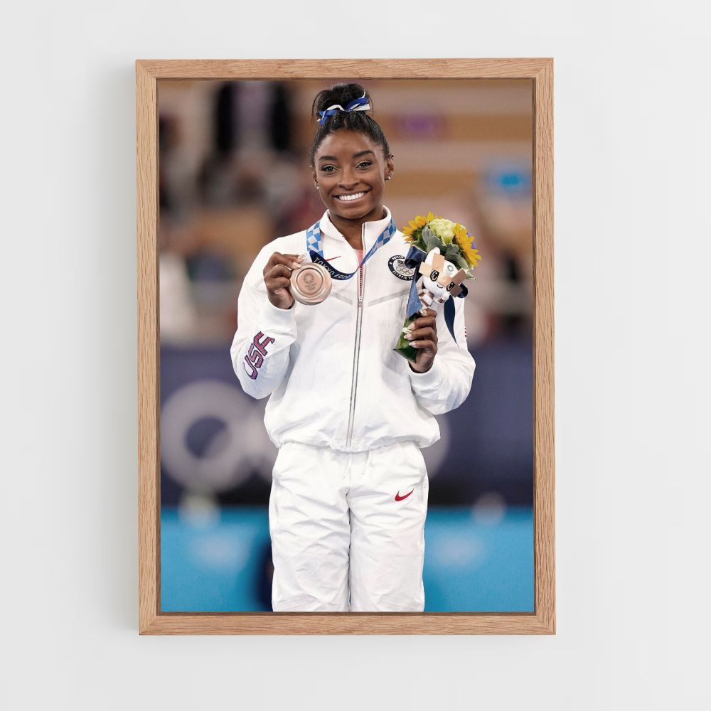 Poster Medaglia Simone Biles