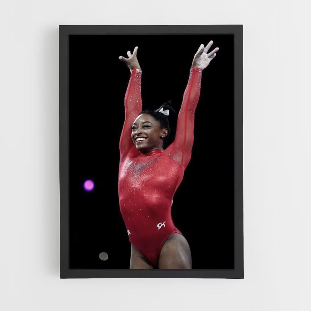 Poster Simone Biles Rosso