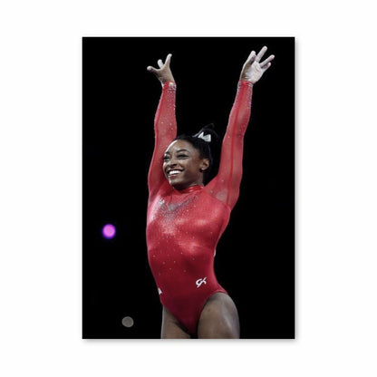 Poster Simone Biles Rosso