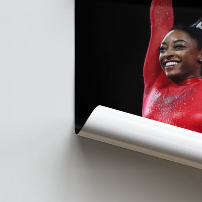 Poster Simone Biles Rosso