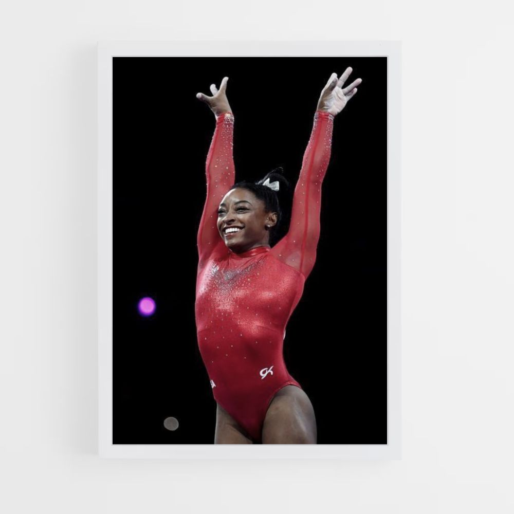 Poster Simone Biles Rosso