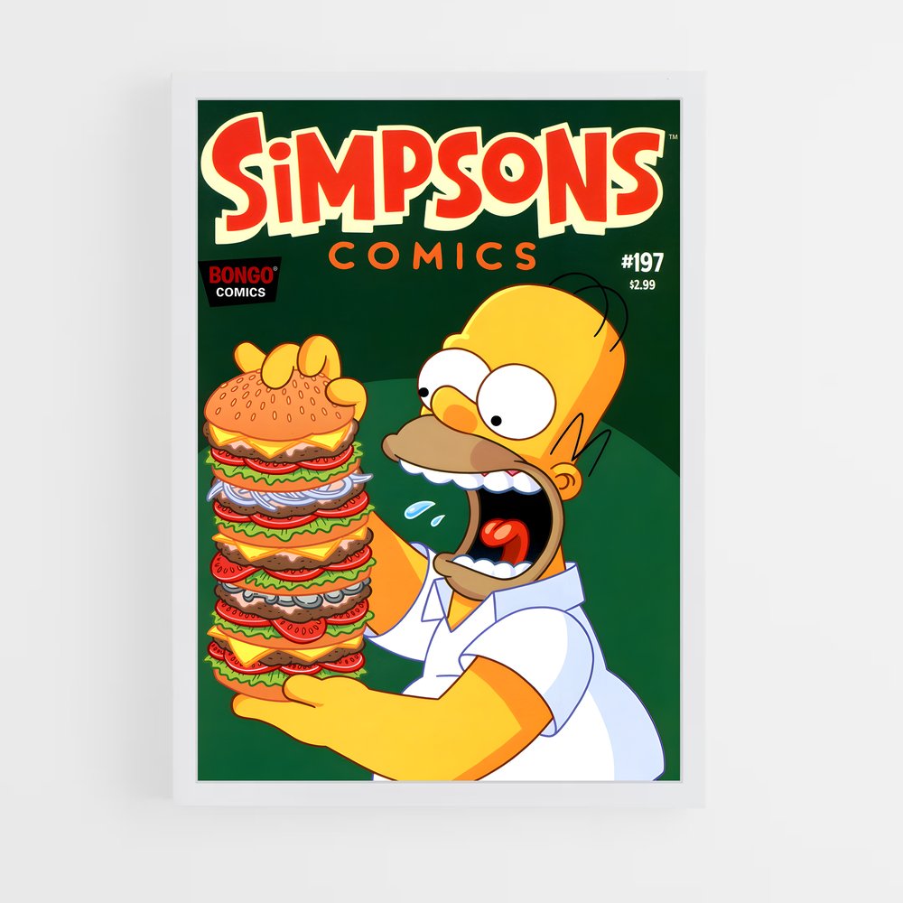 simpsons-1 cadre Blanc
