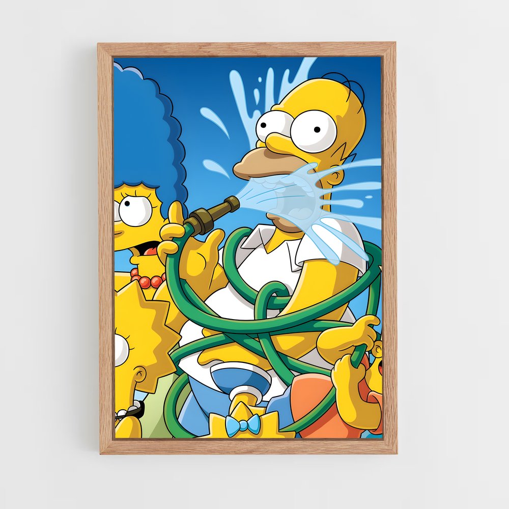 simpsons-13 cadre Bois clair