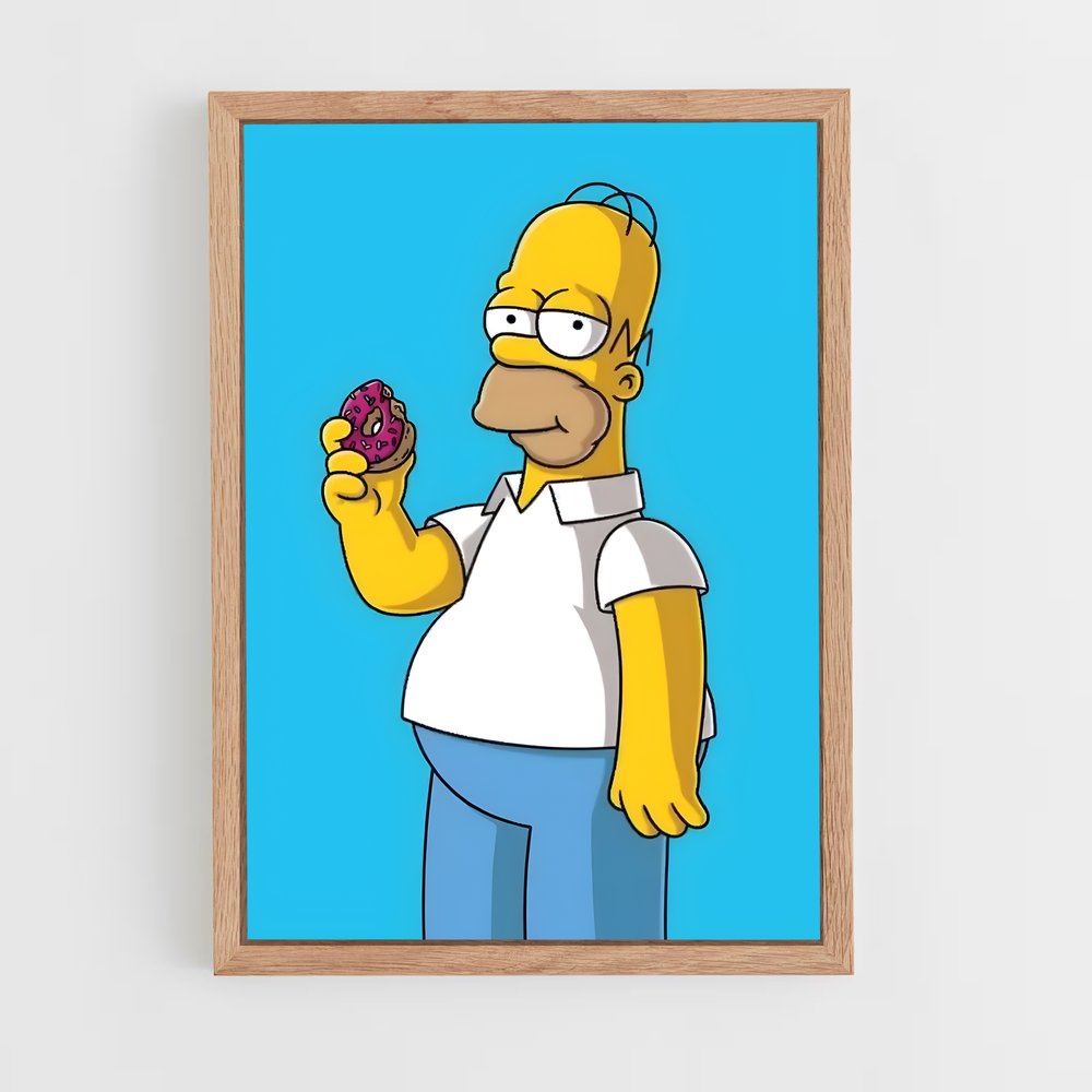 simpsons-21 cadre Bois clair