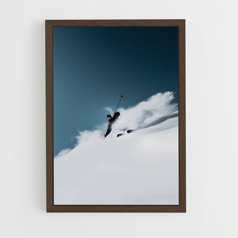 ski-1 cadre Bois foncé