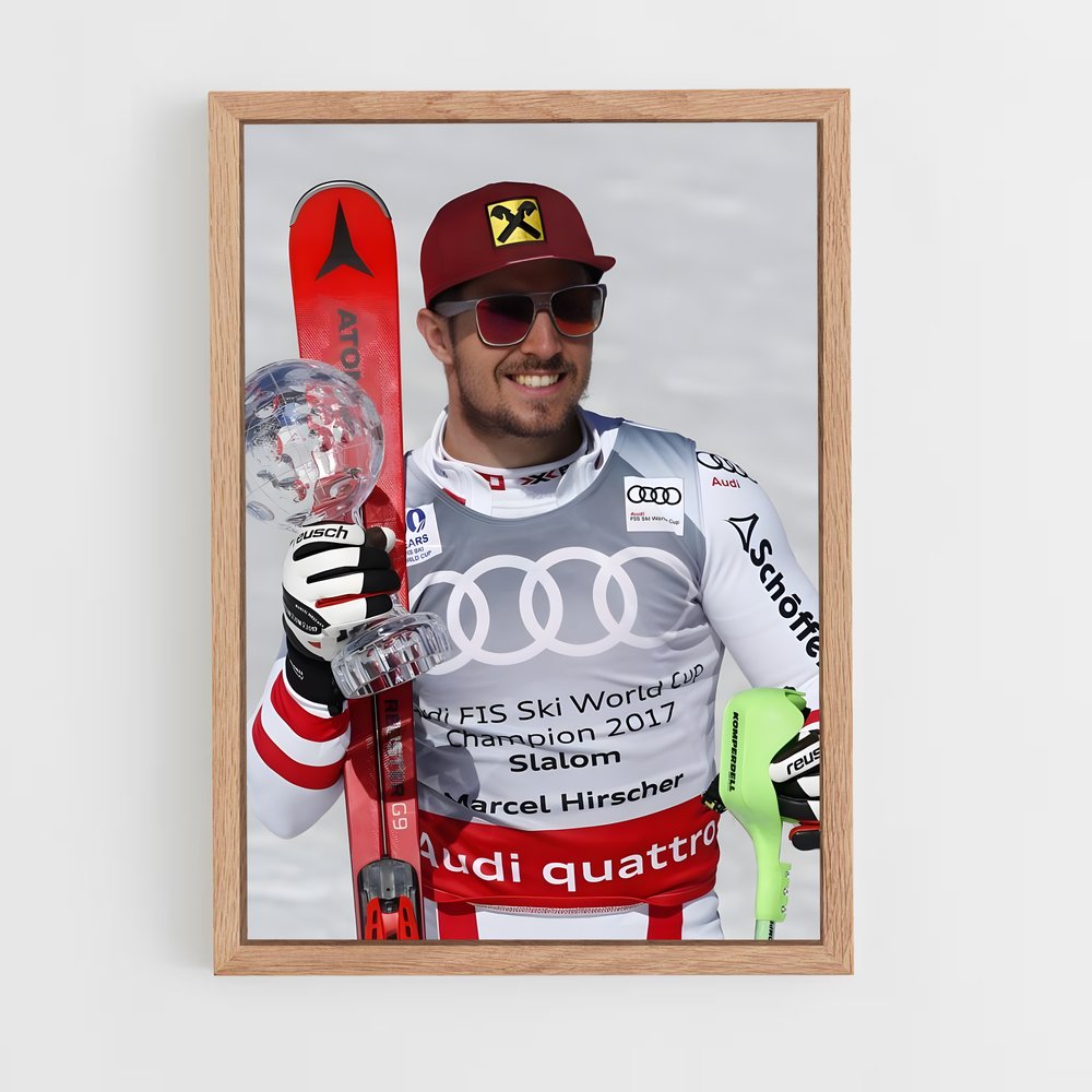 ski-6 cadre Bois clair