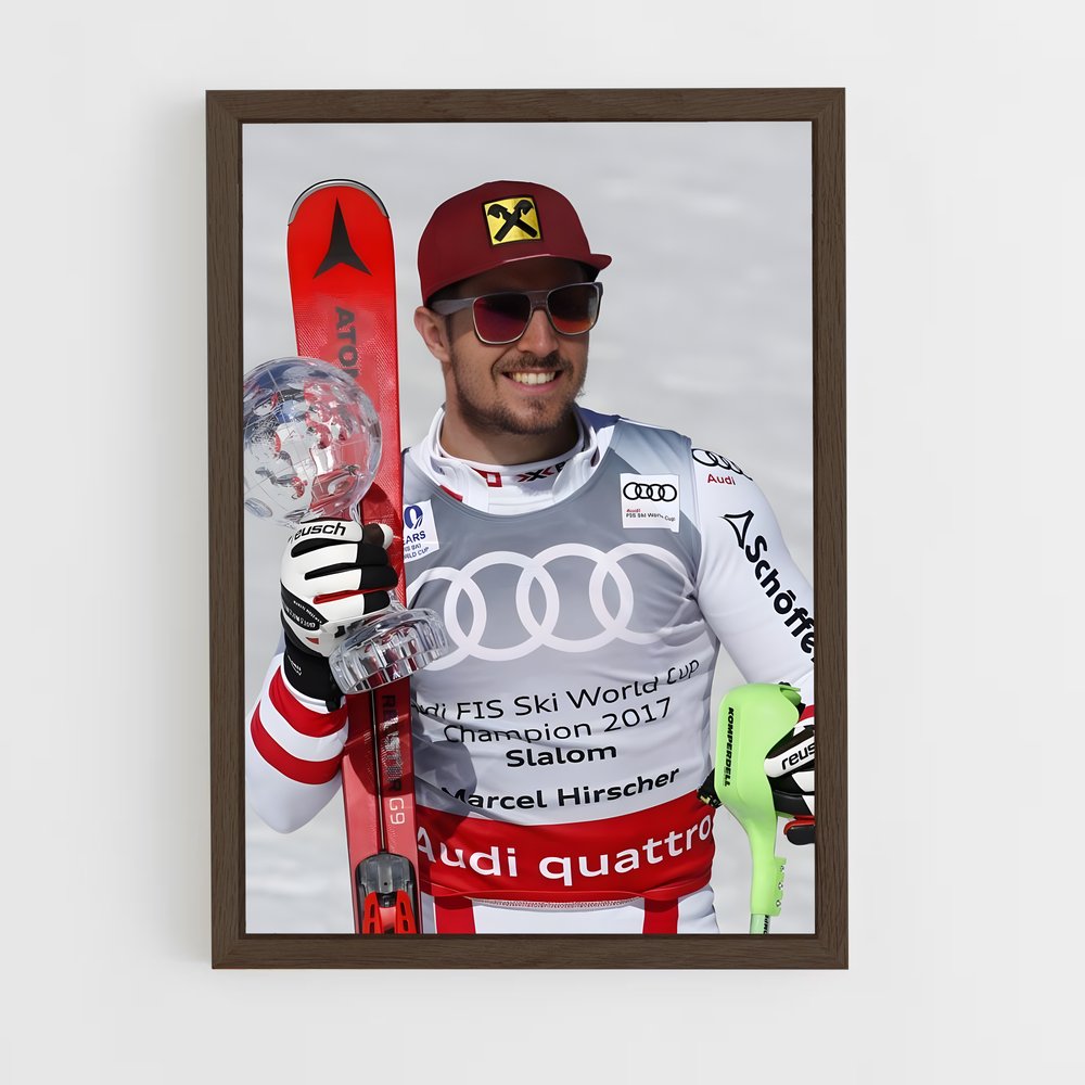ski-6 cadre Bois foncé