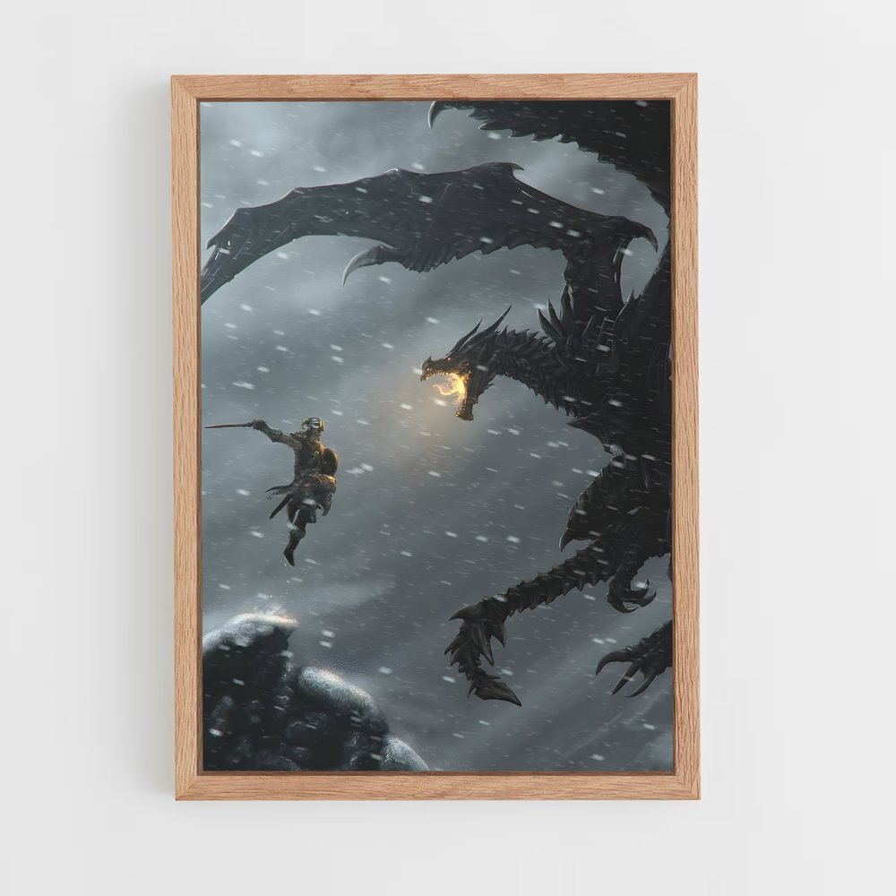 skyrim-13 cadre Bois clair
