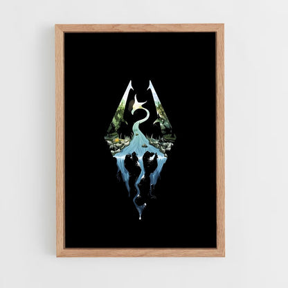 skyrim-3 cadre Bois clair