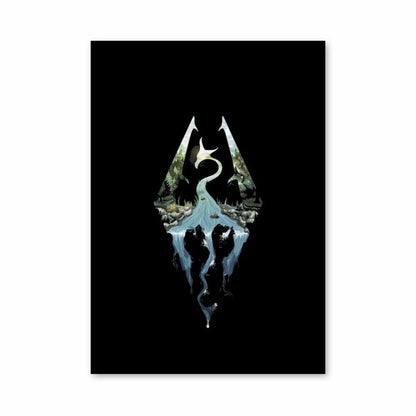 Poster Logo di Skyrim