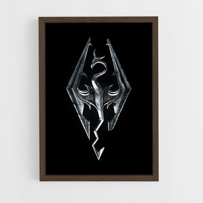 skyrim-7 cadre Bois foncé