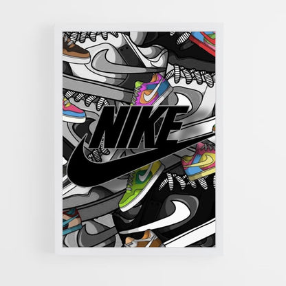 Poster di scarpe da ginnastica Nike