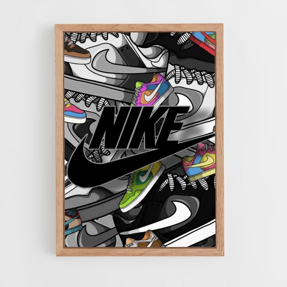 Poster di scarpe da ginnastica Nike