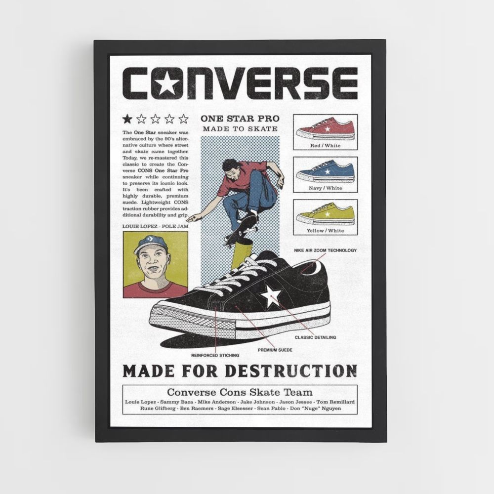 Poster Converse One Star Pro