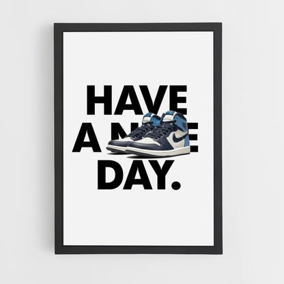 Poster Avere un Nike Day Blue