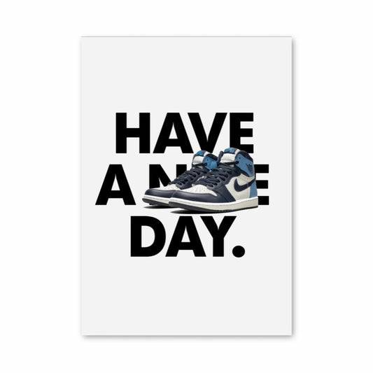 Poster Avere un Nike Day Blue