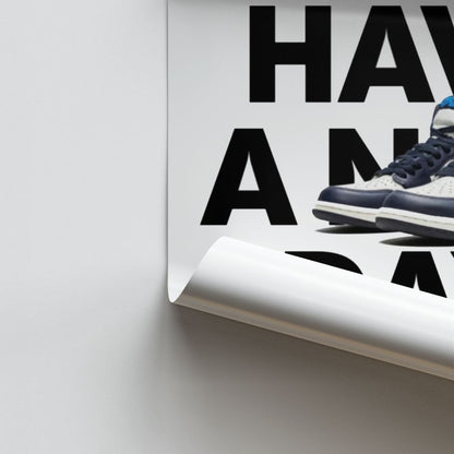 Poster Avere un Nike Day Blue