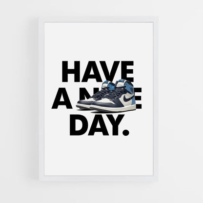 Poster Avere un Nike Day Blue