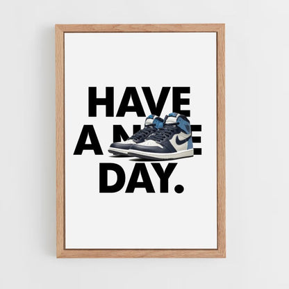 Poster Avere un Nike Day Blue