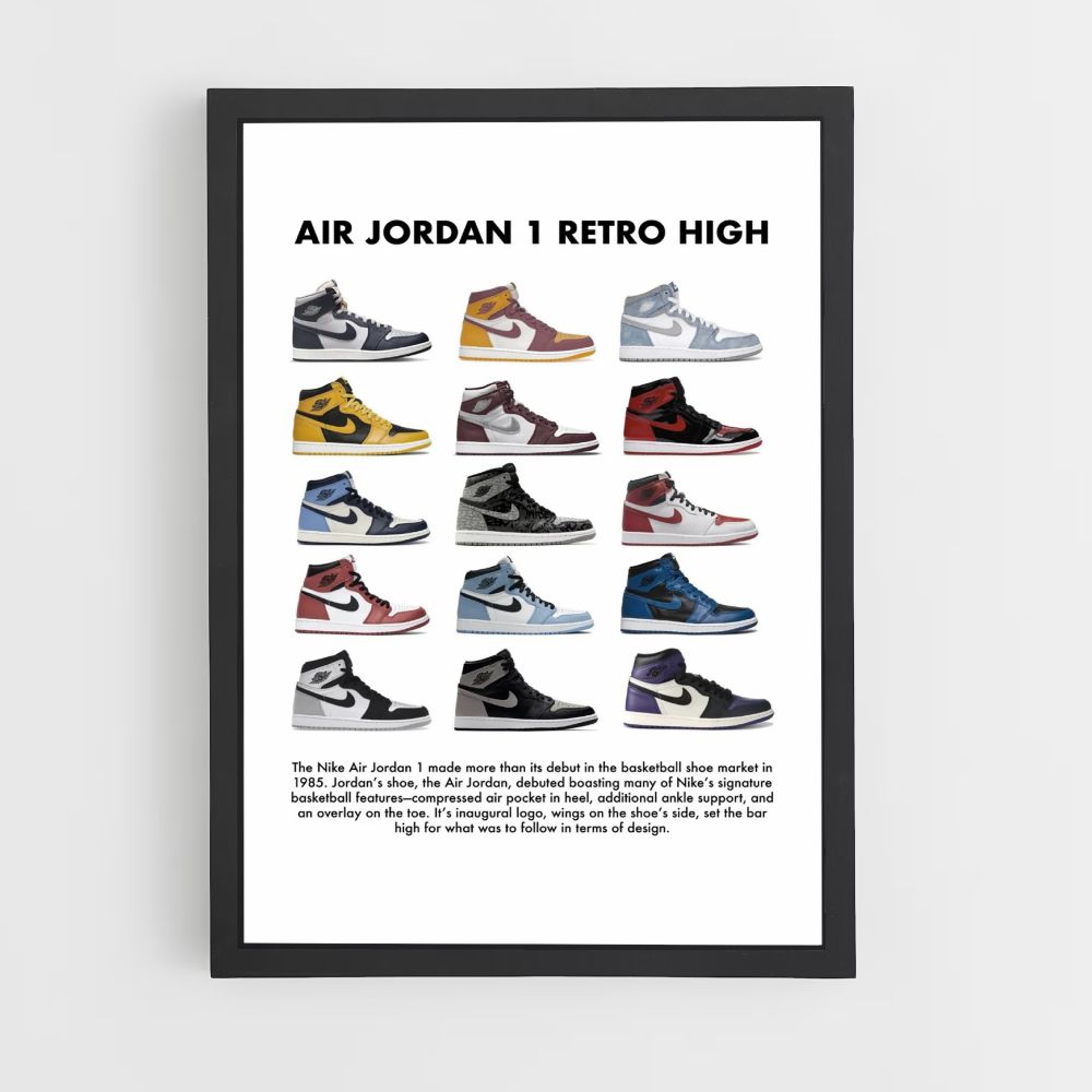 Poster Nike Air Jordan 1 Retro Alta