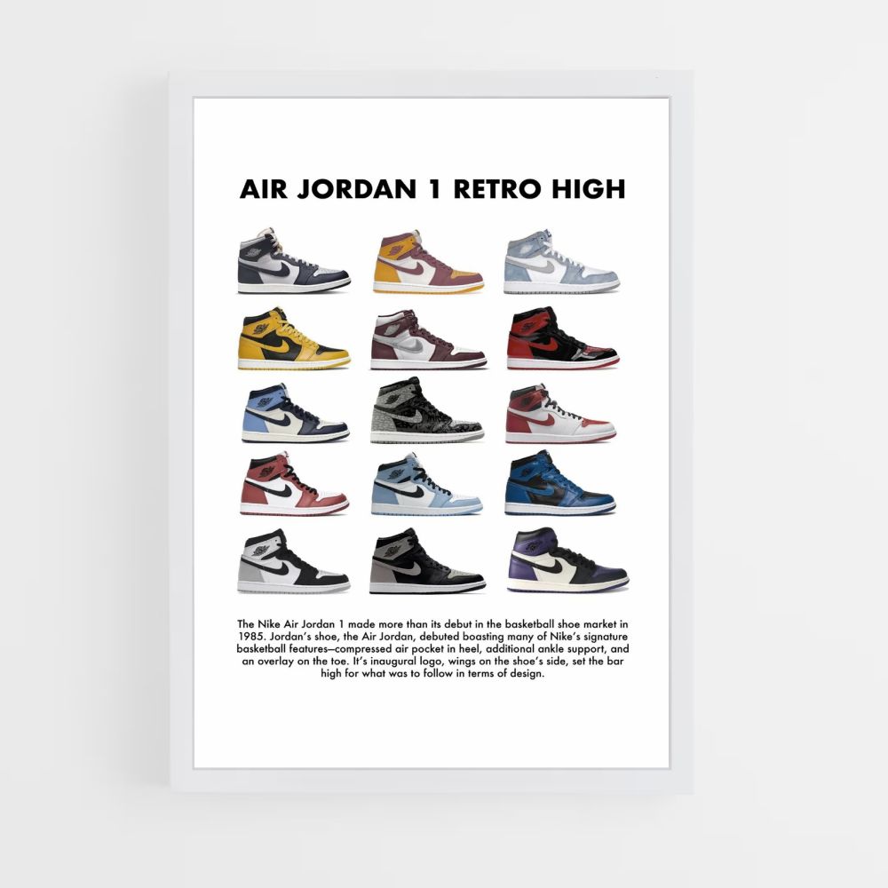 Poster Nike Air Jordan 1 Retro Alta