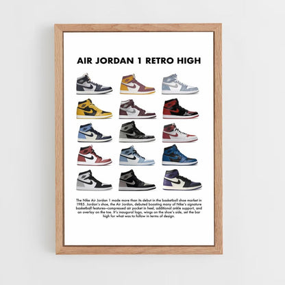 Poster Nike Air Jordan 1 Retro Alta