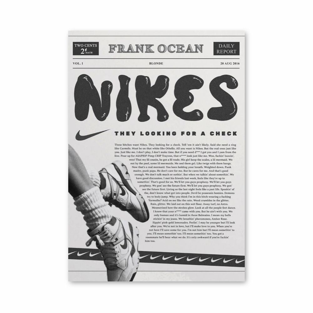 Poster Nike Frank Ocean