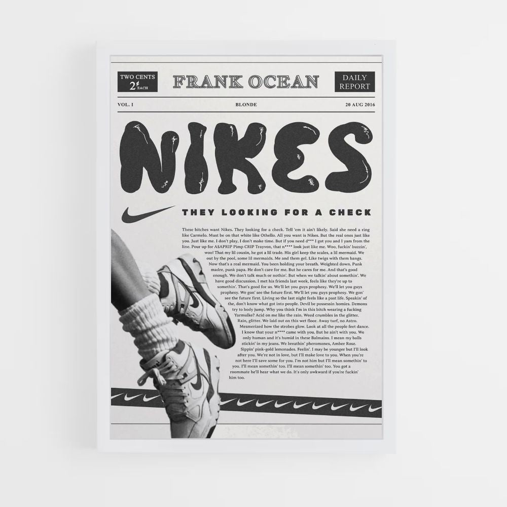 Poster Nike Frank Ocean