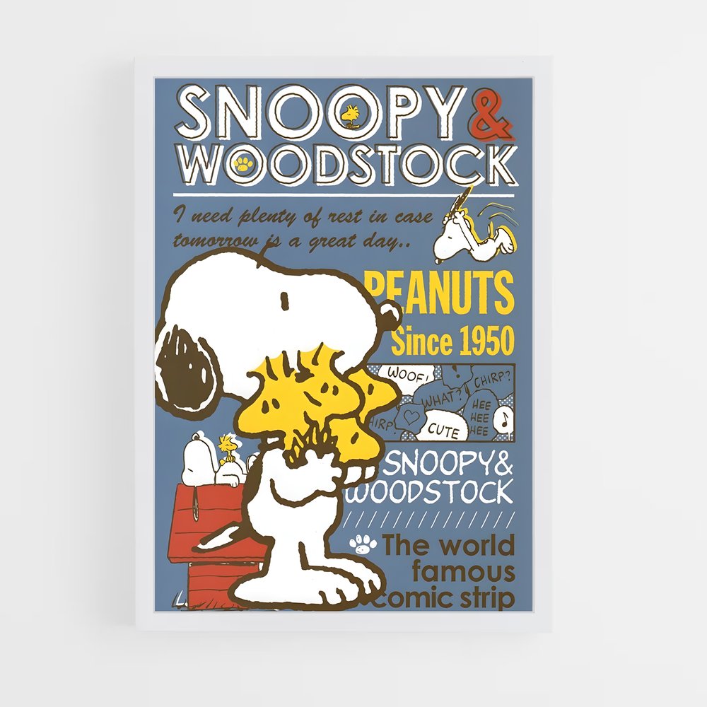 snoopy-10 cadre Blanc