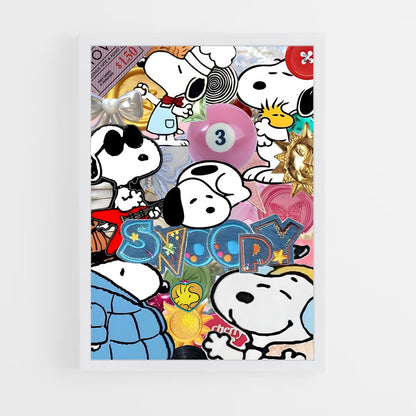 snoopy-5 cadre Blanc