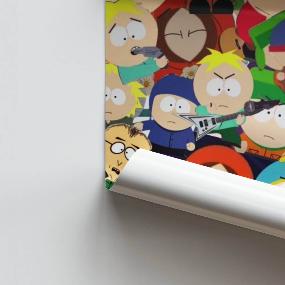 Poster con collage di South Park