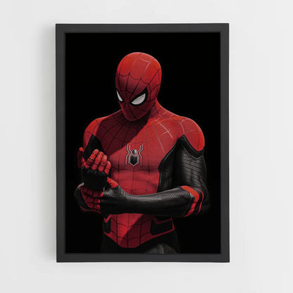 Poster Spiderman Nero e Rosso