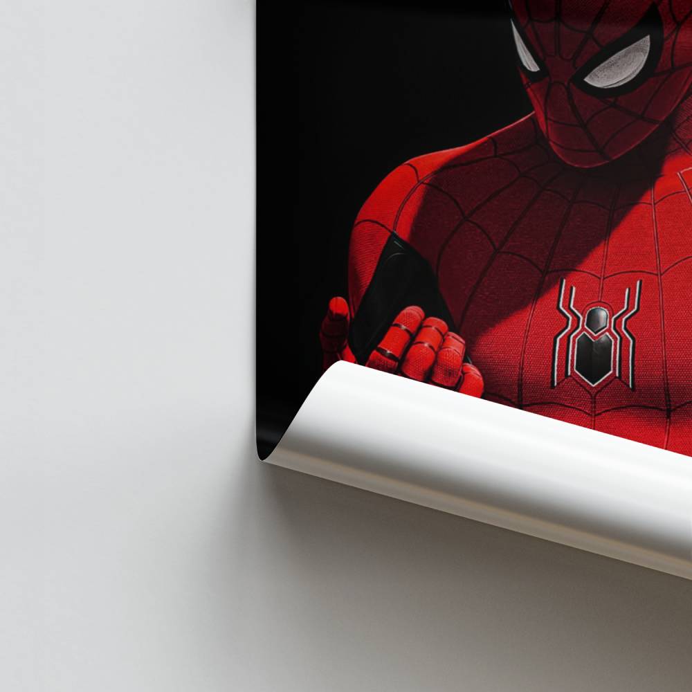 Poster Spiderman Nero e Rosso