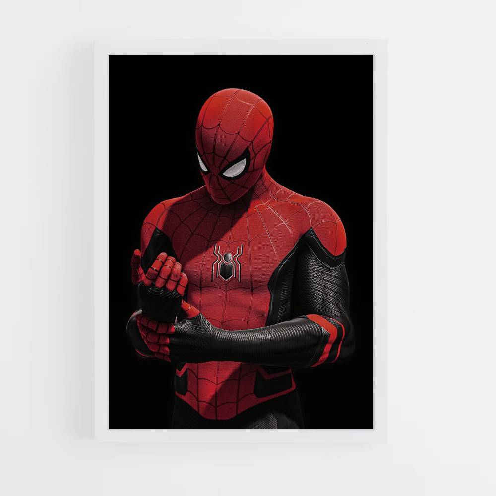 Poster Spiderman Nero e Rosso