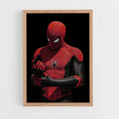 Poster Spiderman Nero e Rosso